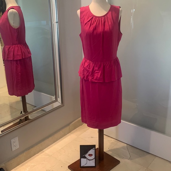 Trina Turk Dresses & Skirts - Trina Turk hot pink peplum style dress